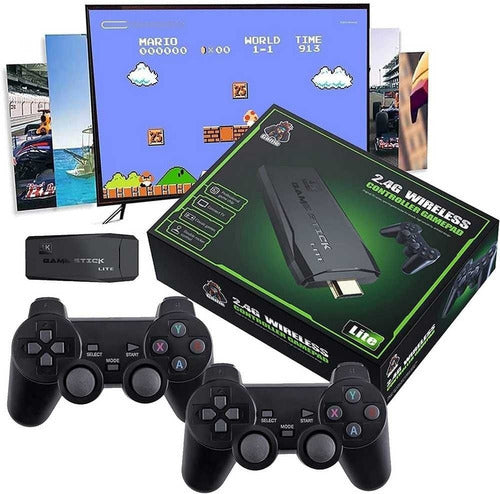 GameStick Retro 90s – 20.000 Juegos + 2 Controles Inalámbricos