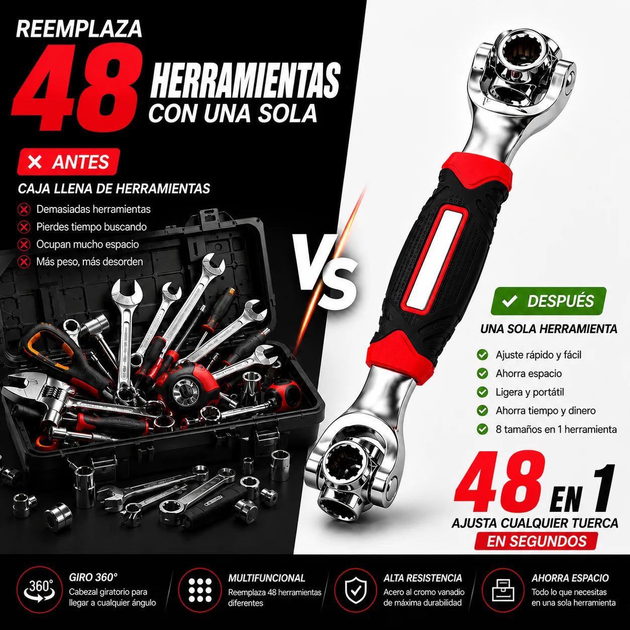 Llave Universal Multifunción 48 en 1