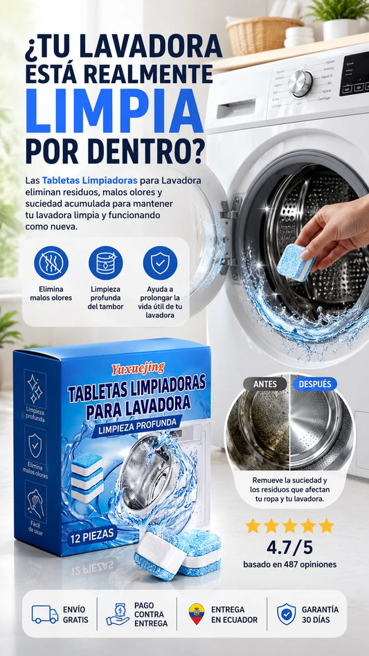 Pastillas Limpia Lavadora