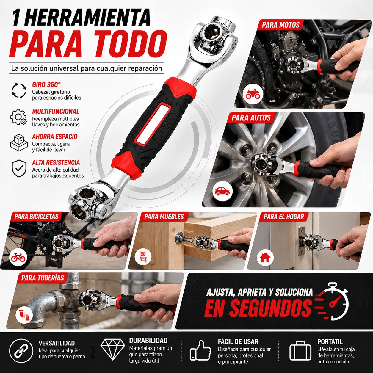 Llave Universal Multifunción 48 en 1