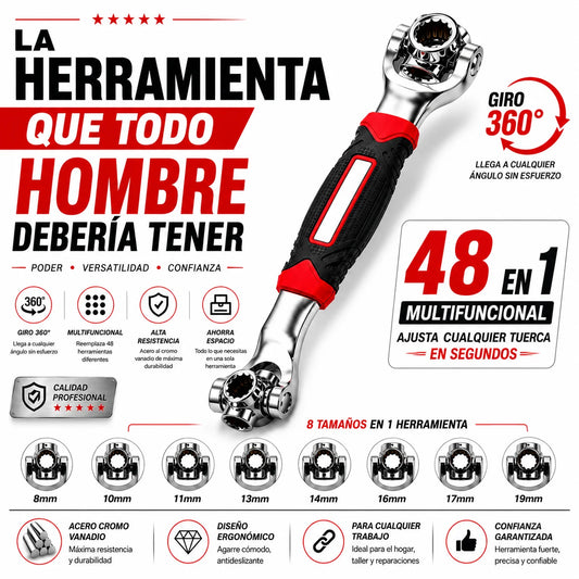 Llave Universal Multifunción 48 en 1